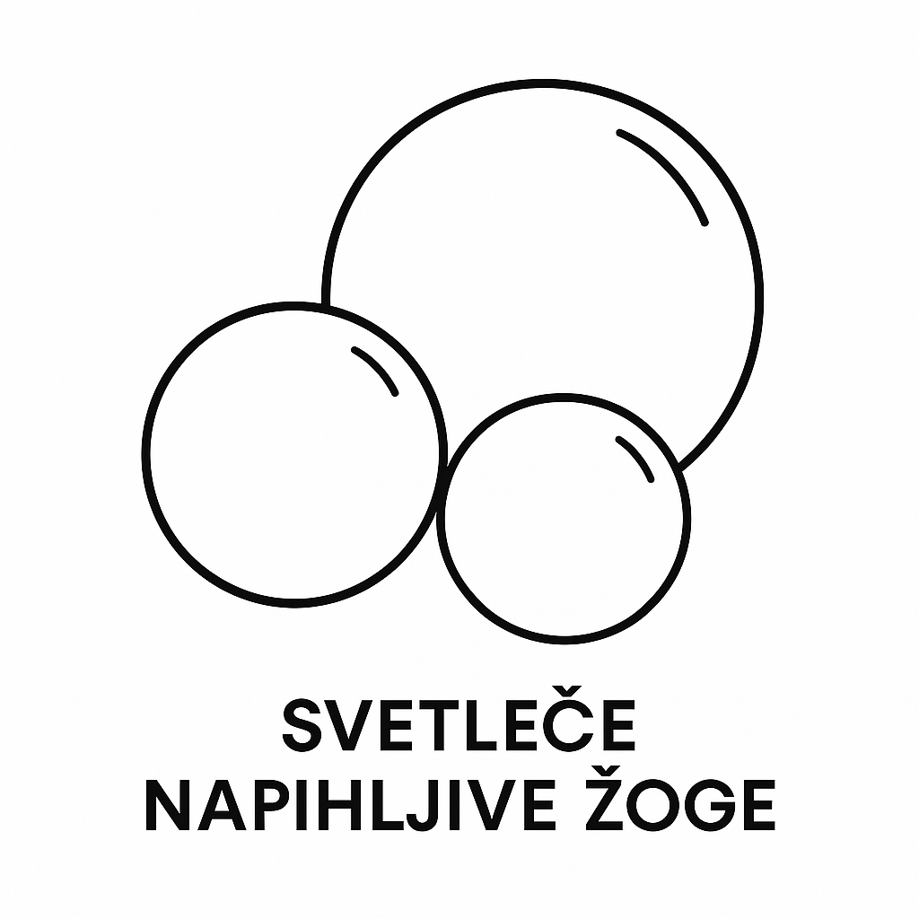 Svetleče napihljive žoge
